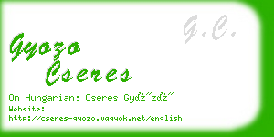 gyozo cseres business card